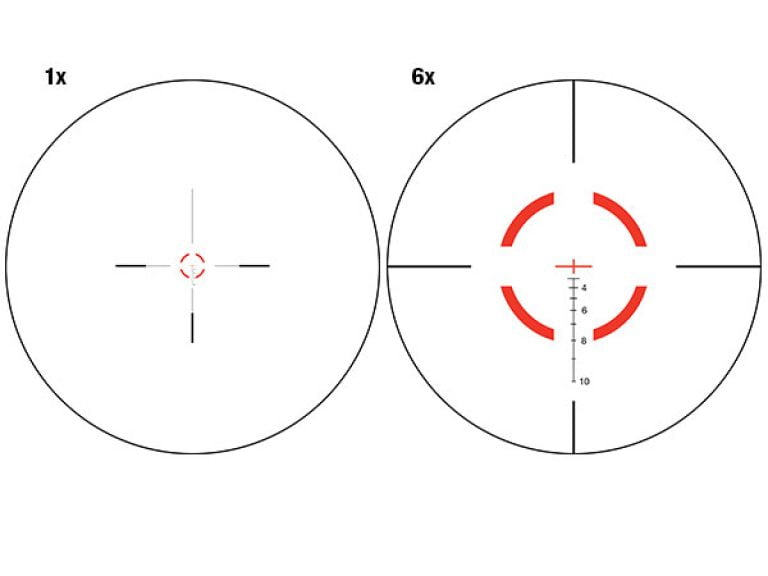 Trijicon VCOG 1-6x24 Riflescope Segmented Circle / Crosshair .308 / 175 Grain Ballistic Reticle w/ Thumb Screw Mount-771