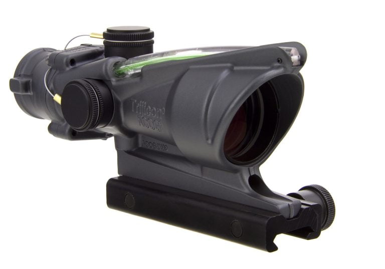 Trijicon ACOG TA31: 4x32 ACOG with Green Crosshair Reticle (5.56/.223 BDC) with TA51 Mount CK Sniper Grey (Cerakote™)-0