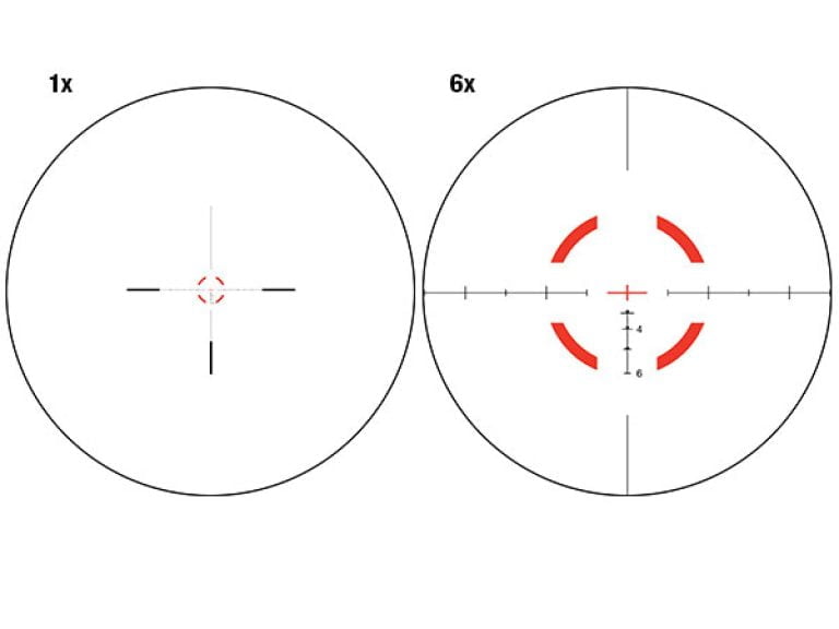 Trijicon VCOG 1-6x24 Riflescope Segmented Circle / Crosshair 300BLK Ballistic Reticle w/ Thumb Screw Mount-1429