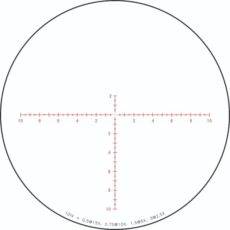 Trijicon Credo Riflescope 2.5-15x56 Second Focal Plane (SFP) Red MRAD Centre Dot Reticle-7080