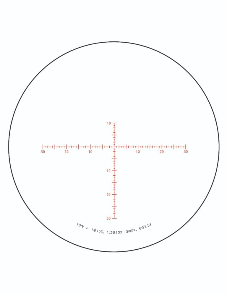 Trijicon Credo HX 2.5-15x42 Second Focal Plane (SFP) Riflescope w/ Red MOA Center Dot-7119
