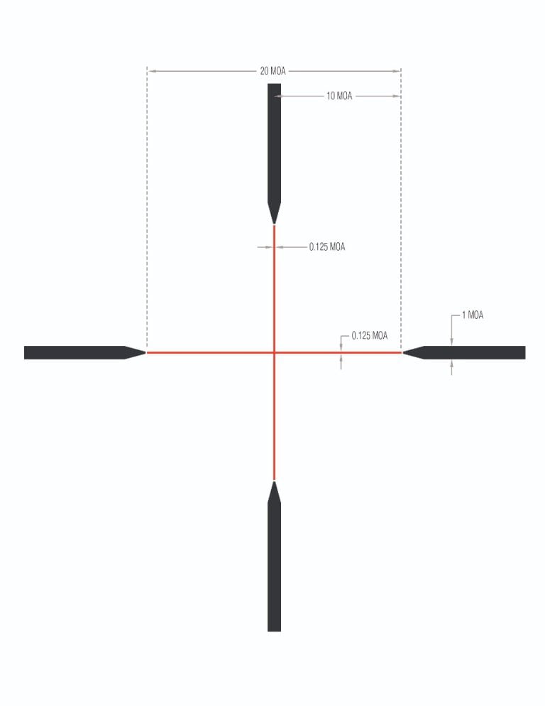 Trijicon Credo HX 2.5-10x56 Second Focal Plane (SFP) Riflescope w/ Red Standard Duplex -7141