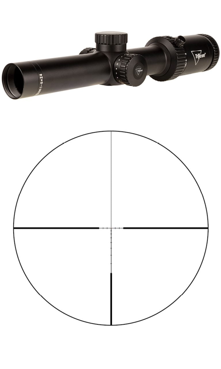Trijicon Credo HX 1-6x24 Second Focal Plane (SFP) Riflescope w/ Red LED Dot, BDC Hunter Holds .308-0