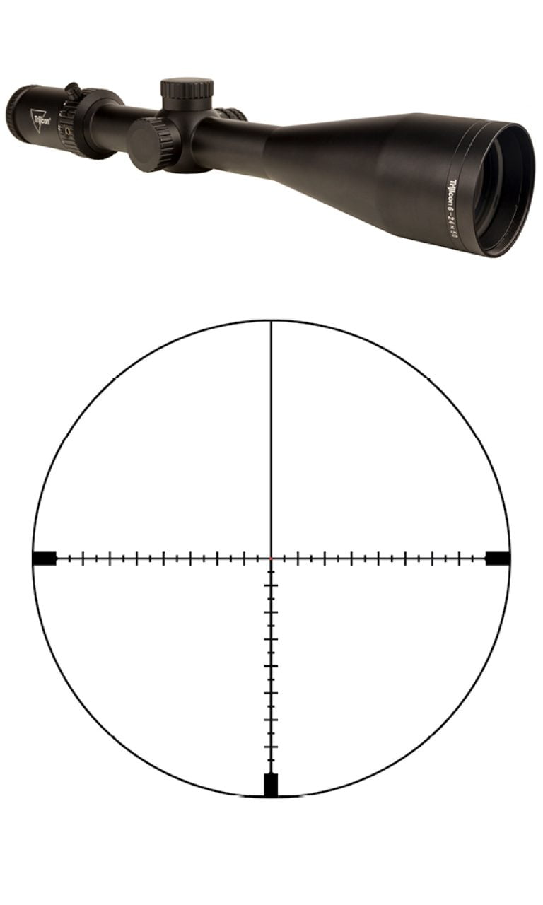 Trijicon Tenmile HX 6-24x50 Second Focal Plane (SFP) Riflescope w/ Red LED Dot, MOA Ranging-0