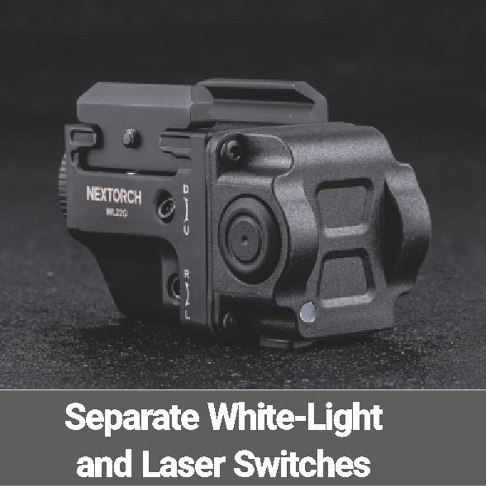 Nextorch WL22G Weapon Light Pistol switches Nextorch WL22G Weapon Light Pistol